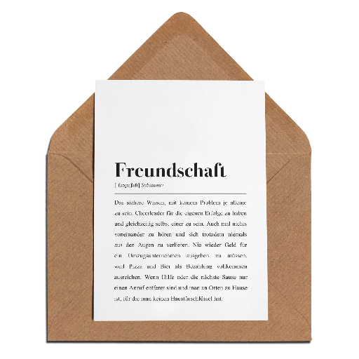 [AEMMI-KK-FREUNDSCHAFT] Aemmi - Klappkarte mit Umschlag - Freundschaft