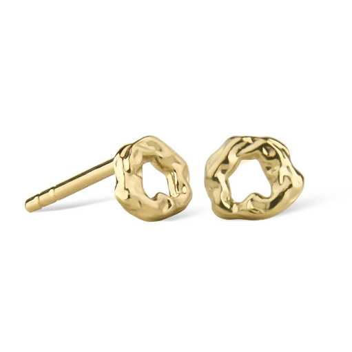 [52480] Jeberg Jewellery - Circle of Love loop stud gold