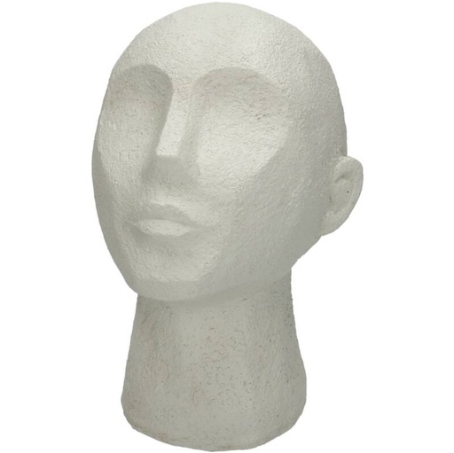 [XET-6148] Ornament Head White Polyresin 19x16x23cm