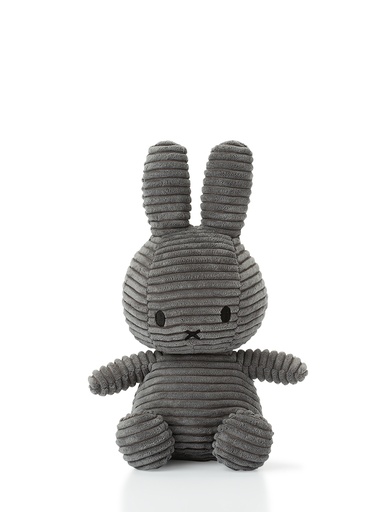 [24182206] BON TON TOYS - Miffy Sitting Corduroy Grey - 23cm 