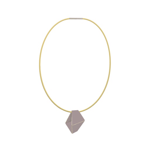 [FNS4009] Lisa Kroeber Jewellery Art - Necklace Folded Short, pastel violet