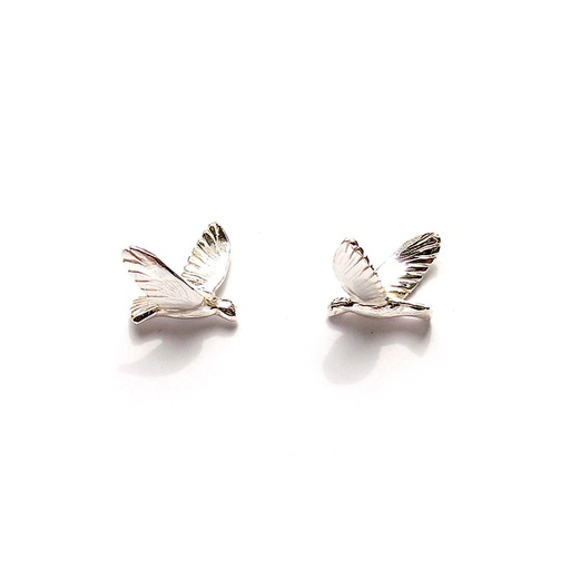 [BBL925] Lisa Kroeber Jewellery Art - Earrings Birds Big, light