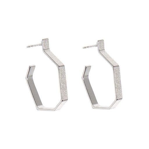 [SH925] Lisa Kroeber Jewellery Art - Earrings Silver Hoops