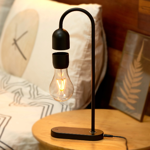 [G029BK] Gingko Design - Evaro Teardrop Light-bulb Lamp Black