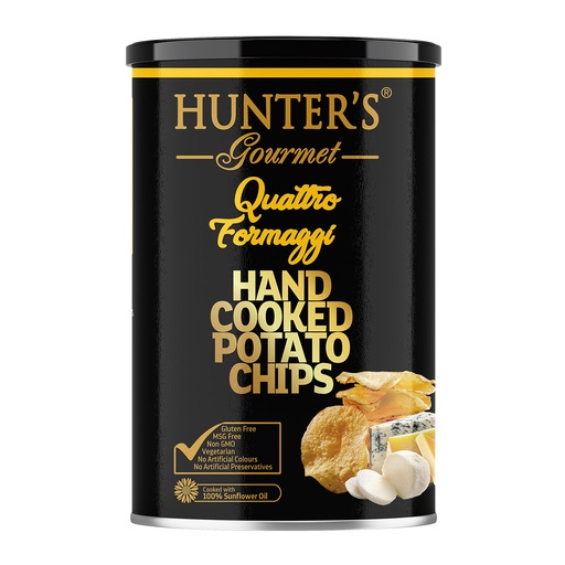 [733603099] Hunter‘s Gourmet Quattro Formaggi Potato Chips 150g