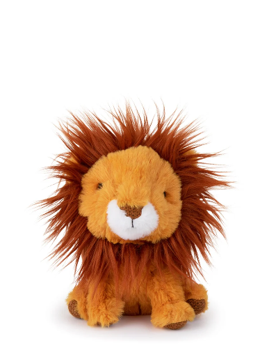 [16.215.003] BON TON TOYS -LENNY LÖWE | BRAUN / GELB 18 CM - 7 ZOLL 