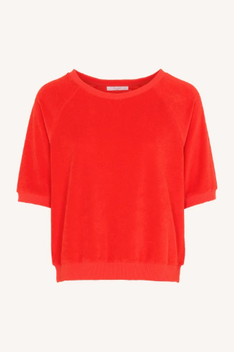 By Bar - Neva Slub Top - 305 poppy red