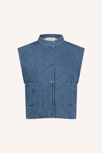 By Bar - Mave Denim Sleeveless Jacket - 625 denim