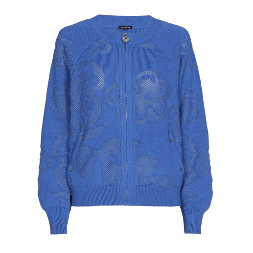 Caroline Biss - COMFORTABLE BOMBER CARDIGAN blue