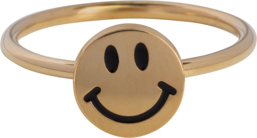 Charmins - KR165 - Kinderring gold happy smiley