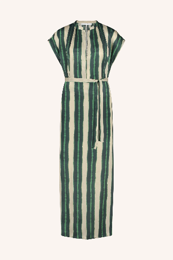 By Bar - Victoria Tie Dye Dress Long - 446 Green Tie Dye Stripe