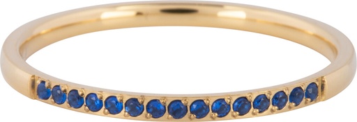 Charmins Ring - R1265 - Glitzersteinchen gold blue