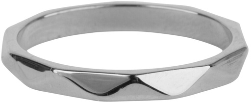 Charmins Ring - R607 - Hooked Shiny Steel