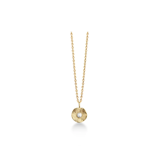 [44040] Jeberg Jewellery - Sand Dune Pearl Necklace gold