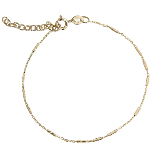 [4560-17-G] Jeberg Jewellery - NORA bracelet w. extension gold 17 + 3 cm