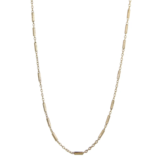 [4560-42-G] Jeberg Jewellery - NORA necklace w. extension gold 42 + 3 cm EXT