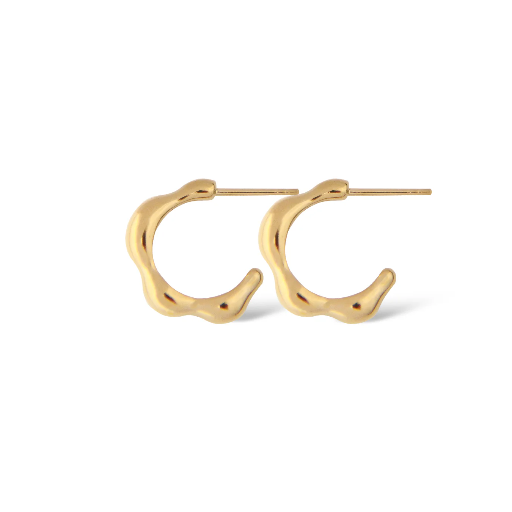 [52080-G] Jeberg Jewellery - Harmony petite hoops gold 23