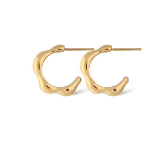 [52090-JJ] Jeberg Jewellery - Harmony hoops gold 23