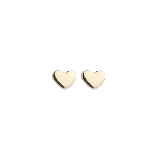 [50815] Jeberg Jewellery - Heart petite studs gold