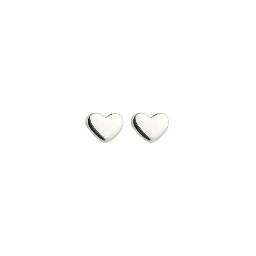 [50817] Jeberg Jewellery - Heart petite studs silver