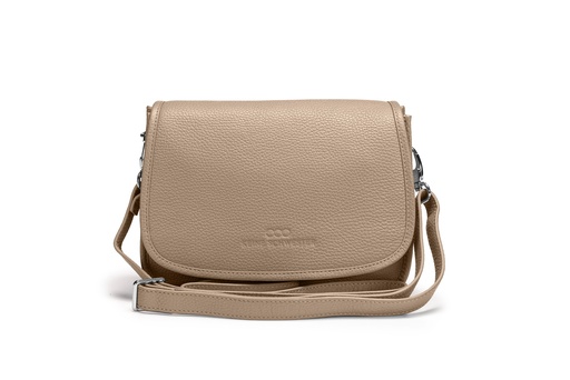 [15105] ELLA | taupe | silber | genarbt