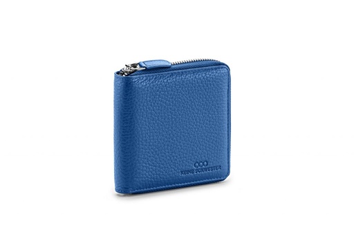 [5945] LILLE soft | royalblau | silber | genarbt