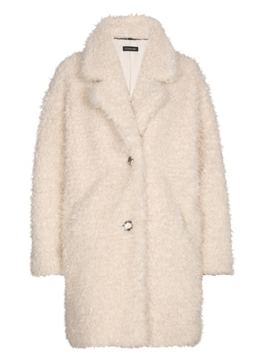 Caroline Biss - LOOSE -FITTING SMOOTH TEDDY COAT